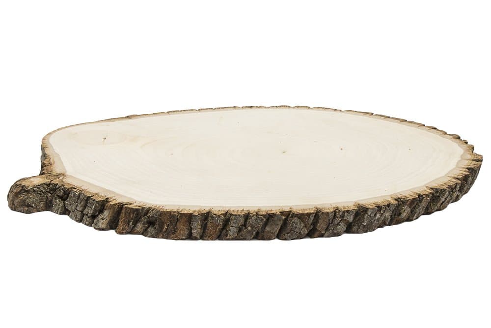 CVL Round Basswood Tree Slice/Slab 9"-11" on The Smallest Diameter - Large, Quantity: 1 pc