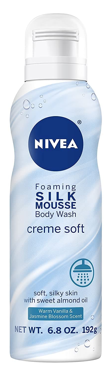 Creme Soft Foaming Silk Mousse Body Wash, Vanilla and Jasmine Blossom, 6.8 Ounce