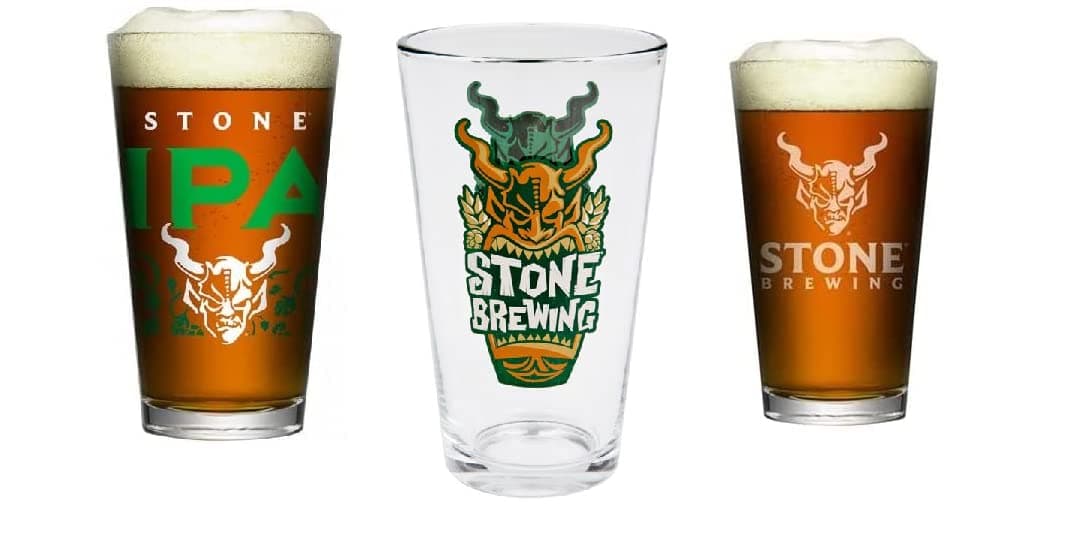 Stone Brewery Pint Glass Collectors Pack - Set of 3 Glasses