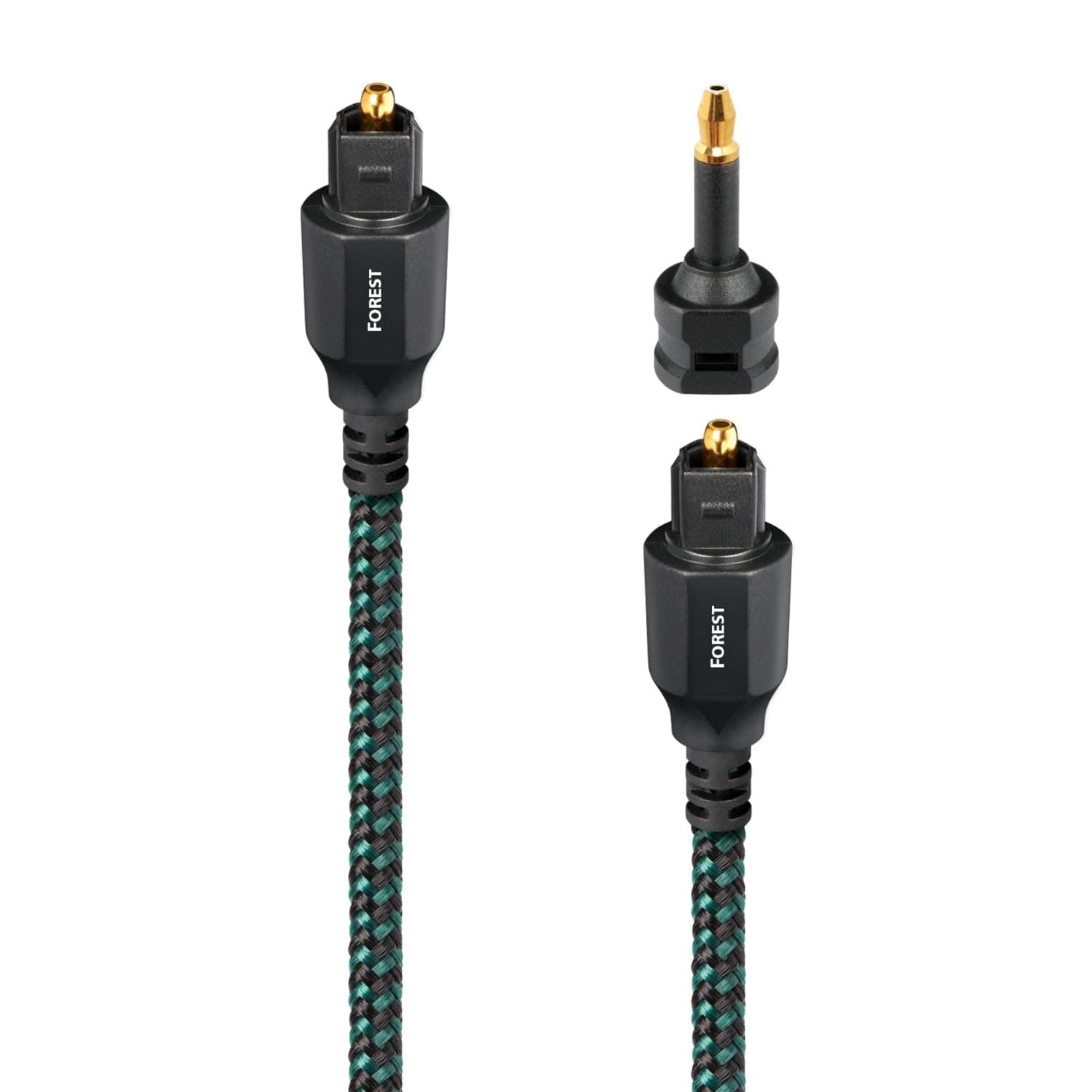 Forest Toslink Fiber Optic Digital Audio Cable - 2.46 ft. (.75m) Green