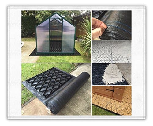 GREENHOUSE BASE GRID 8x7 = FULL ECO KIT 2.5m x 2.1m + HEAVY DUTY MEMBRANE PLASTIC ECO PAVING BASES & DRIVEWAY GRIDS