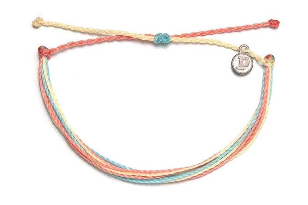Pura Vida Jewelry Bracelets - 100% Waterproof and Handmade w/Coated Charm, Adjustable Band