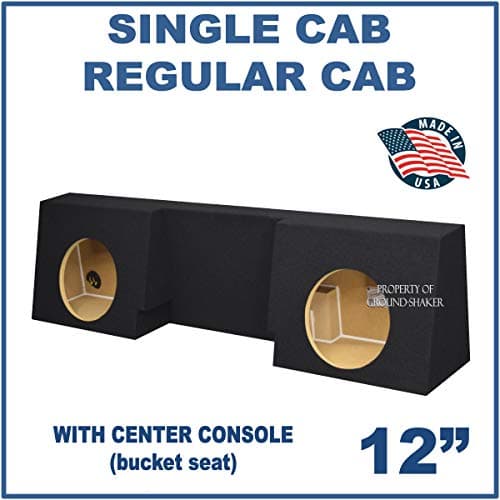 Fits Regular Cab/Single cab's/Standard cab's 12" Dual Sealed subwoofer Enclosure