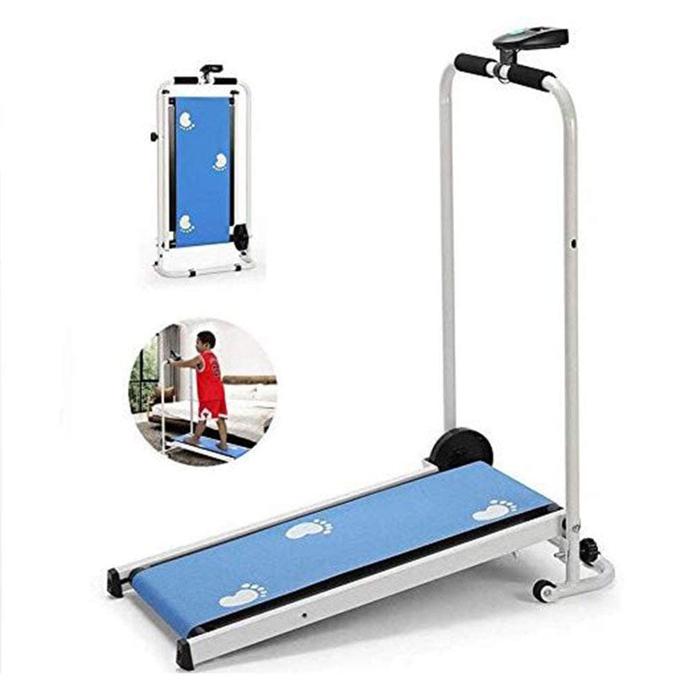 KLY Foldable Mini Treadmill Walking Jogging Machine 75 * 29Cm Running Belt with Display - Fitness for Home/Office