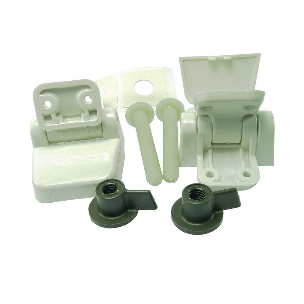 Jabsco Hinge Set, Regular Size Wood Seat/Lid Assembly 29098-2000, Hinge Set, Regular Size Wood Seat/Lid Assembly