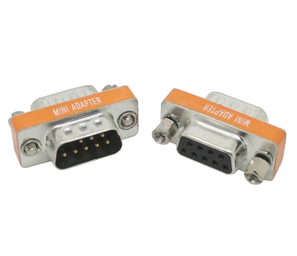 DB9 RS232 male to female Crossover link Converter Connector , 9 pin Serial port 232 Cross wire Plug , COM port adapter