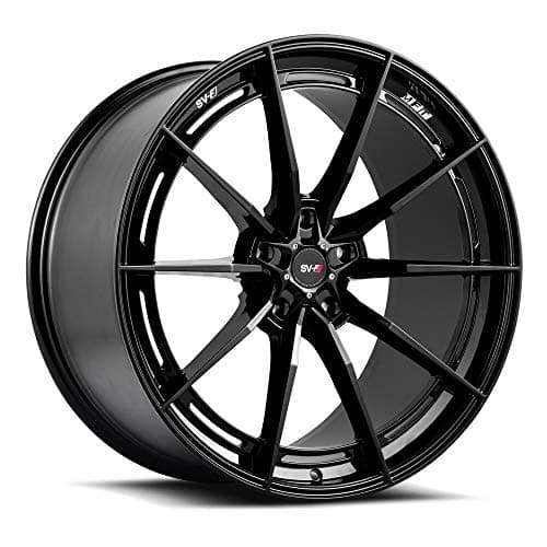 22" Inch Savini SV-F1 Flow Form Gloss Black Wheels Rims Only | Set of 4 | Fits (2009-2016) Mercedes E-Class W212 | Includes 2 Kulture Motorsports Decals