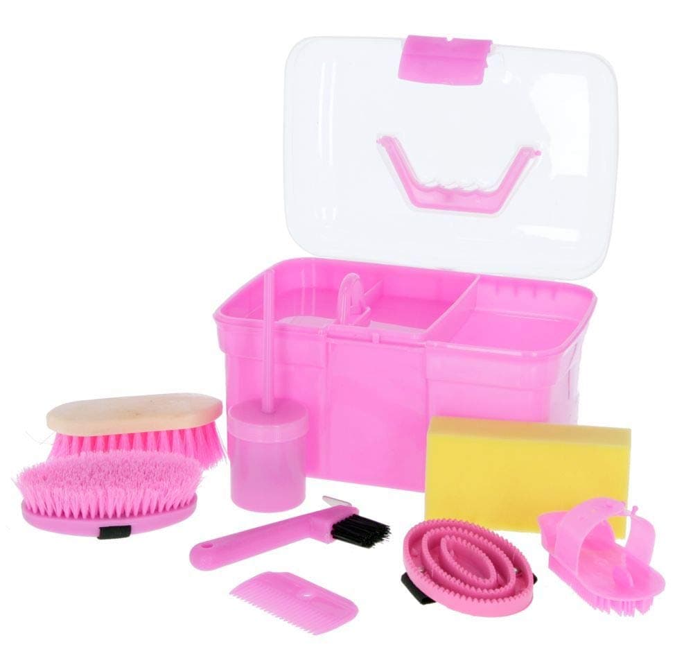 Kerbl horse cleaning box, filled for children