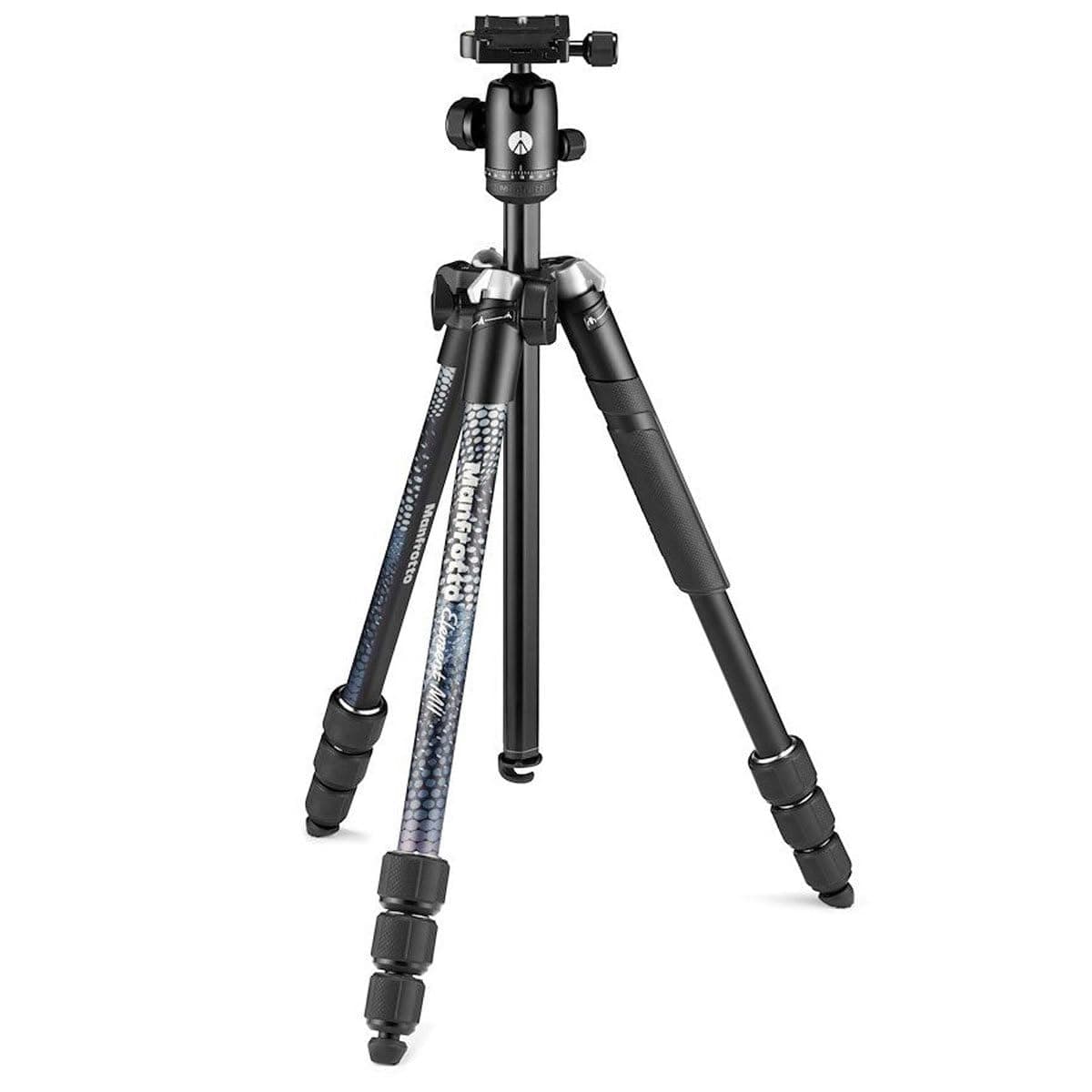 Element MII MKELMII4BK-BH, Lightweight Aluminium Travel Camera Tripod, with Carry Bag, Arca-Compatible Ball Head, 4-Section Legs, Twist Locks, Load up 8kg, for Mirrorless, DSLR