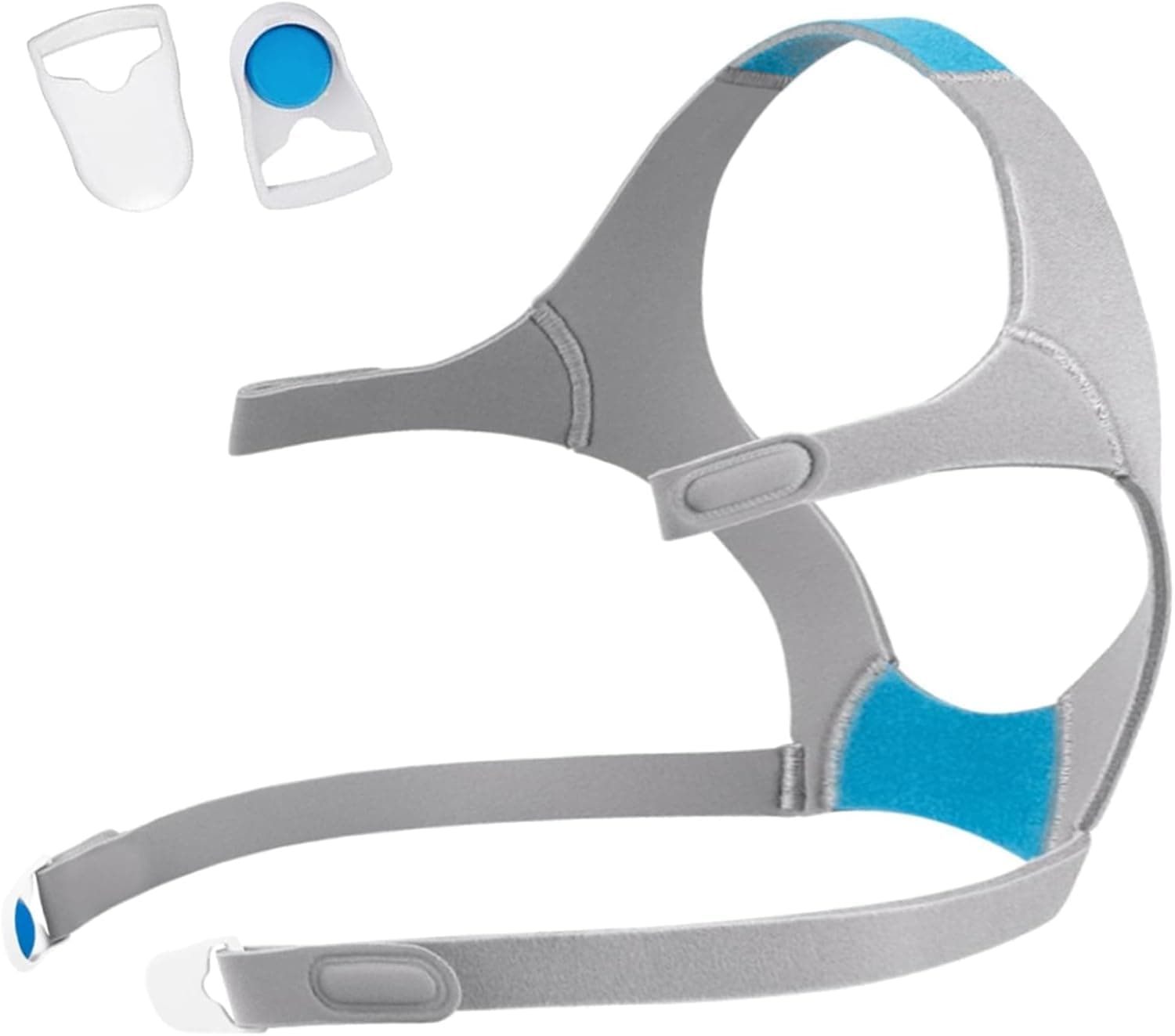 Airfit F20 Headgear with Clips, Replacement CPAP Mask Headgear Strap with Clips Unisex CPAP Replacement Headgear Strap for Airfit/AirTouch F20 (1PC F20 Headgear with Two Clips, Without Mask)