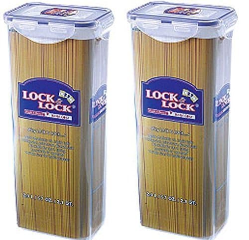 2 x Lock and Lock Spaghetti Pasta Food Container 2L HPL819