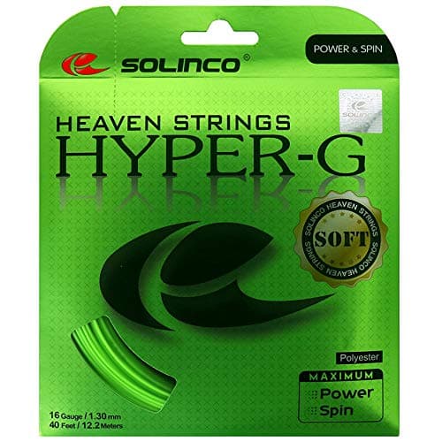 Hyper-G Soft 16g Tennis String 2 Pack Set - Best Racquet String for Spin and Control