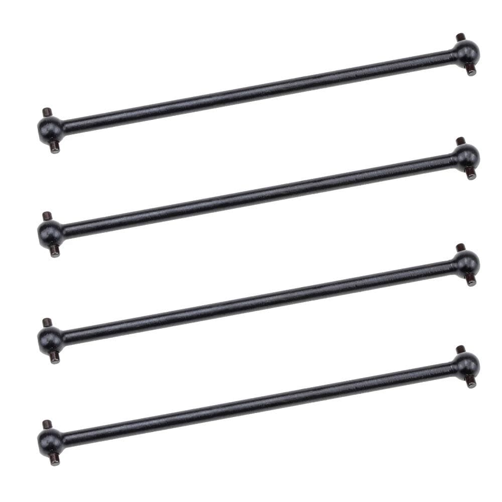 4PCS Front/Rear Center Driving Dogbone Shaft 08029 89.5MM #45 Steel Iron Black for 1/10 RC Hobby Model Car HPI HSP (Black)