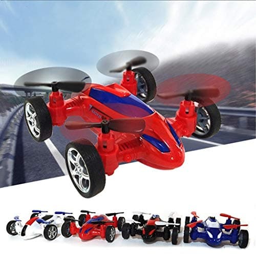Aelove Drone Flying Car, Durable Children Remote Control Inertia Toy Car Mode Push & Pull Toys