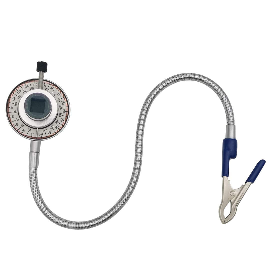 VASTOOLS Torque Angle Meter, 1/2" Drive Wrench Angle Gauge, 14" Flexible Clip Arm, CR-V Steel