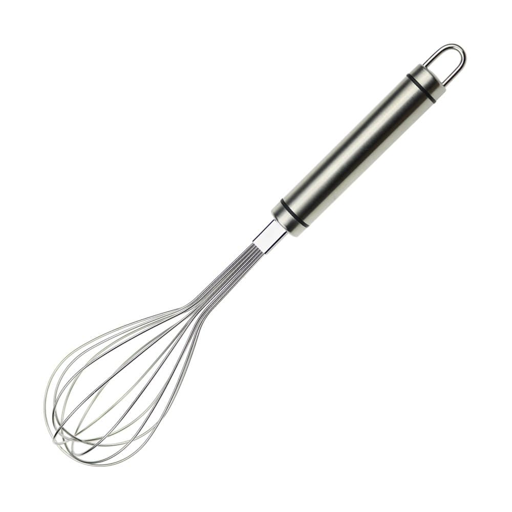 Balloon Wire Whisk Stainless Steel Kitchen Whisk Stainless Steel 6 Wire Whisk for Blending, Whisking, Beating, Stirring, 12 inch (304 Stainless Steel)