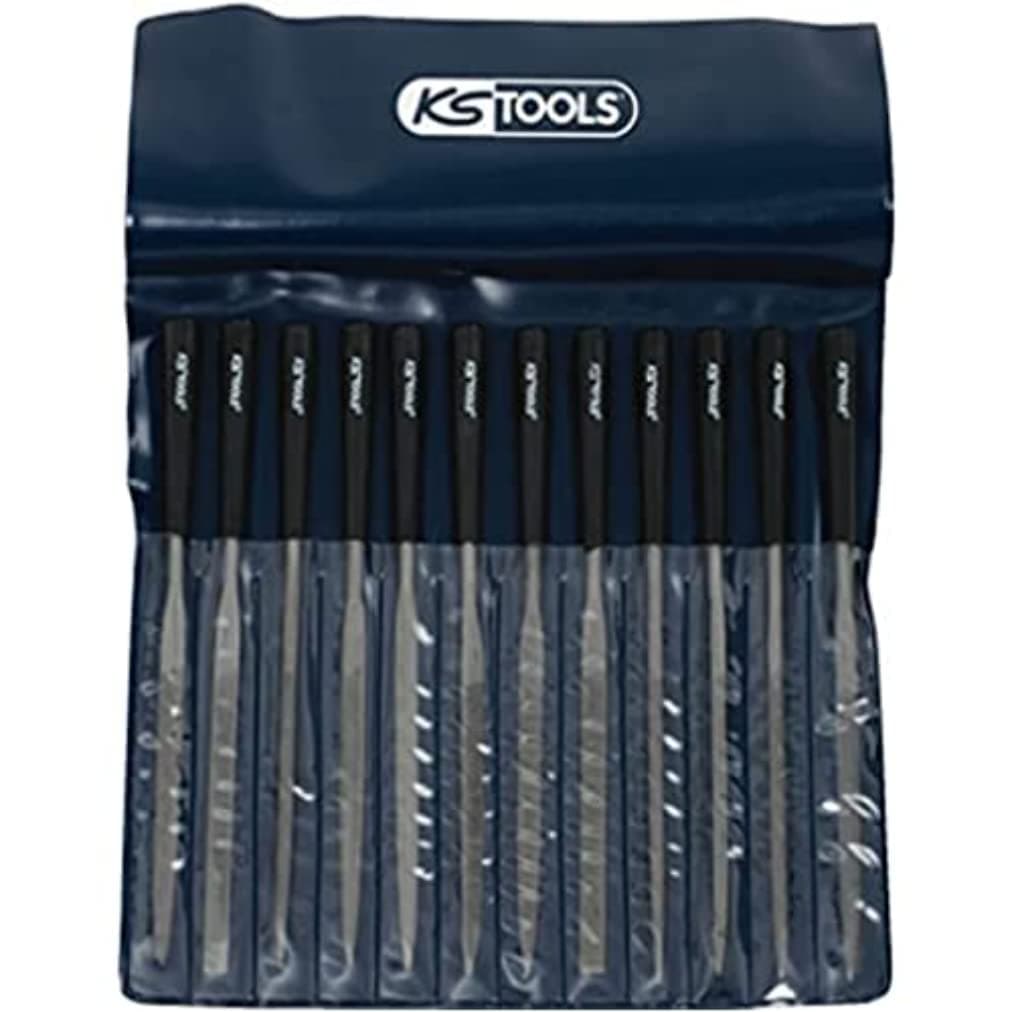 KS Tools Needle Files Set, 12 pcs, 145mm, Clear