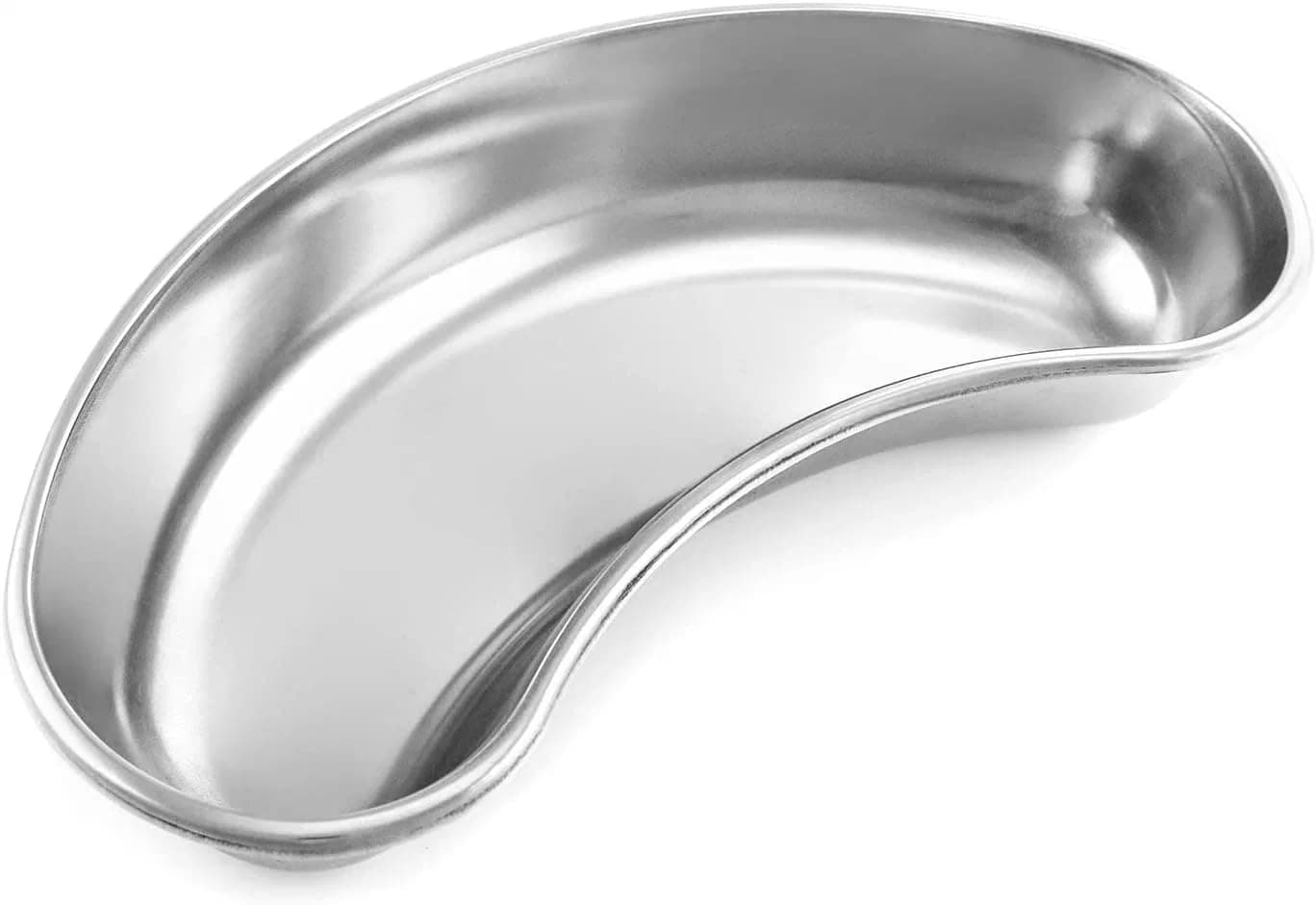Stainless Steel Large Kidney Tray 10" (25 cm) inch Basin Finest Emesis Bowl SS 304 Round Edges Surgical Utility 600 cc