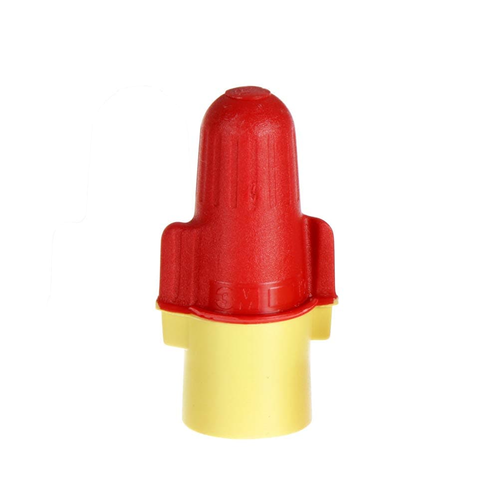 Performance Plus Wire Connector, Flexible Steel Spring Connectors, 22-8 AWG, Red and Yellow Color (R/Y+), Bag of 100