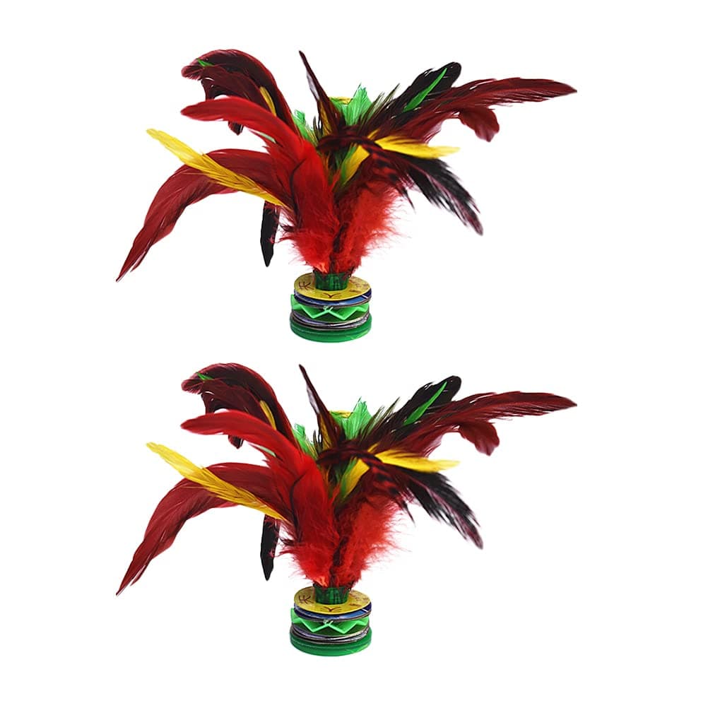 2Pcs Chinese Jianzi Kick Shuttlecocks Chicken- Shuttlecocks Kids Leisure Toys