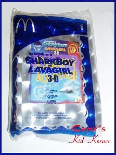 SHARKBOY LAVAGIRL 3-D Journal McDonalds Toy #1 2005