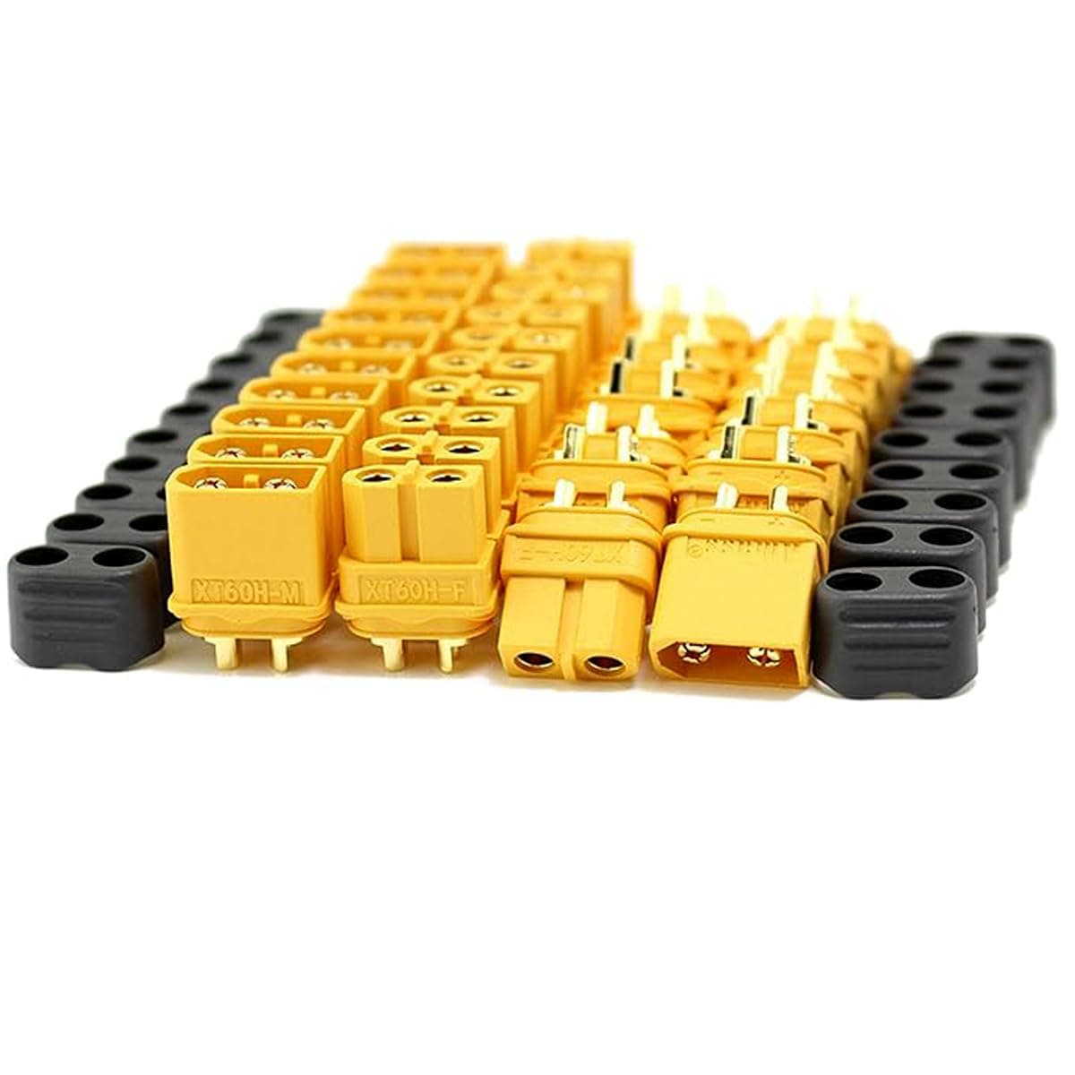 SoloGood XT60H Bullet Connector Plug Upgrated of XT60 Sheath Female & Male Gold Plated for RC Parts 20 pairs
