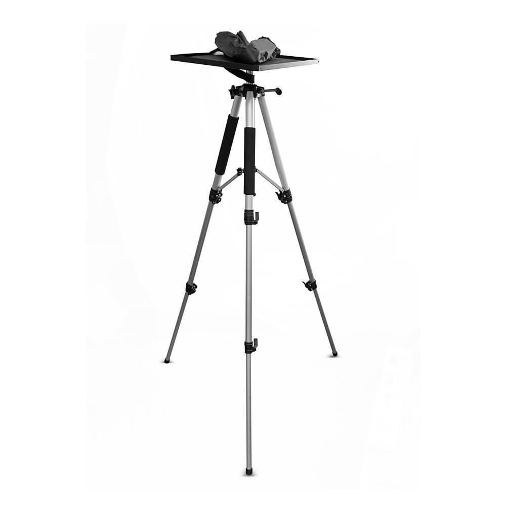 Yisale Video Projector Mount Stand, Laptop Stand, Adjustable Height, 360 Degree Rotation, Swivel/Rotating Plate, Tripod Style, With Travel Bag