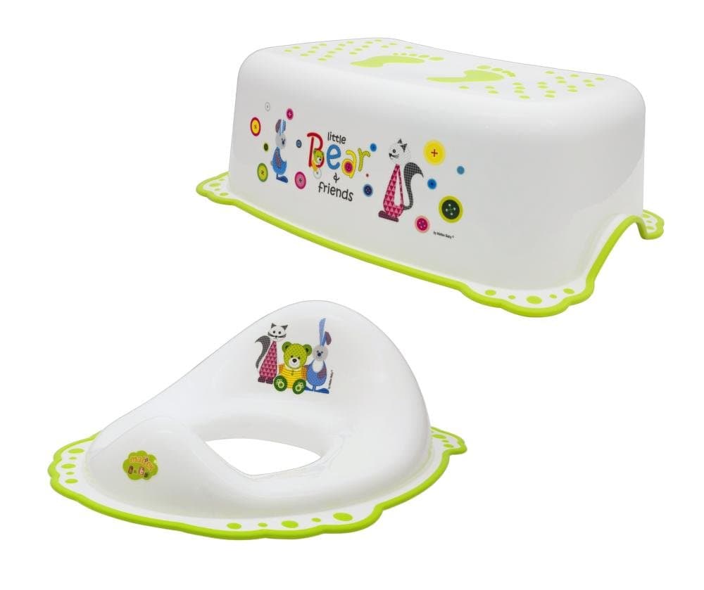 Maltex Baby Toilet Training Seat and Step Stool Set, White