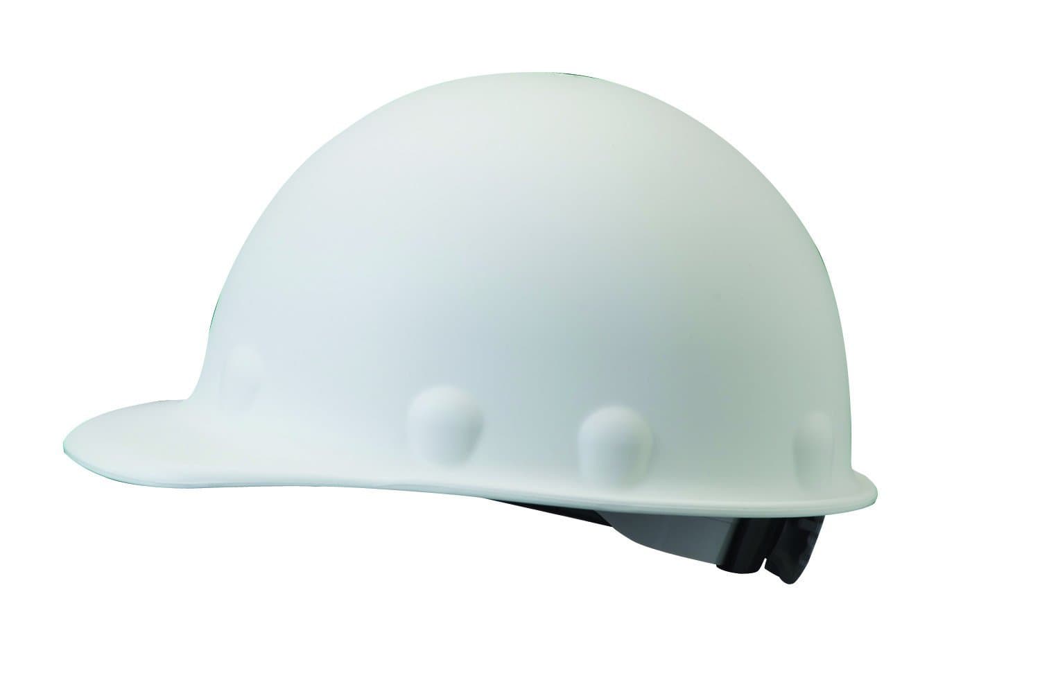 by Honeywell P2ARW01A000 Super Eight Ratchet Fiber Glass Cap Style Hard Hat, White, Medium