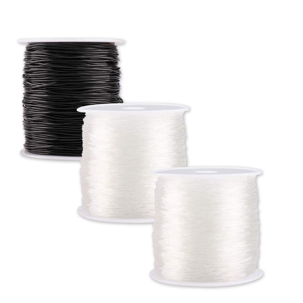 0.8mm Bracelet Elastic String Clear Beading Thread Stretch for Jewelry Making (300m)