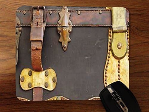 Steampunk Luggage Desktop Mouse Pad