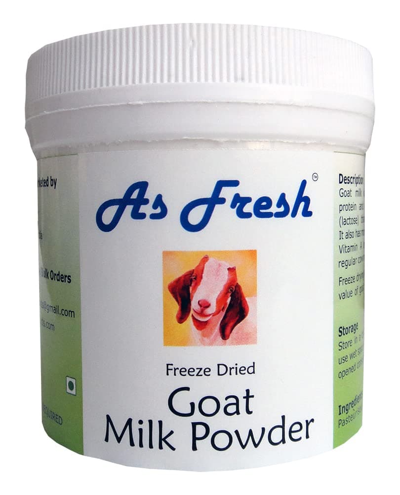 As Fresh Freeze Dried Goat Milk Powder Jar, 100 g