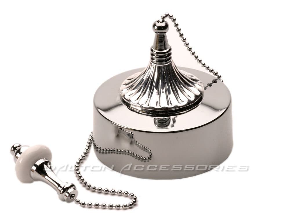 Chrome Decorative Ceiling Pull Switch