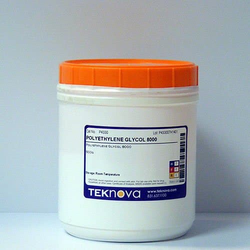 Teknova PEG 8000. Polyethylene Glycol- MW 8000. 500g Bottle