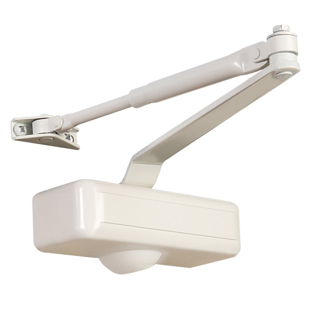 Tell Manufacturing DC100081 10173 Residential Door Closer, Door Closing Mechanism, Ivory