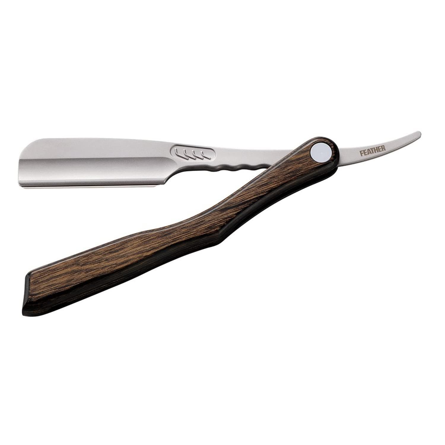 Feather Artist Club SS Wood Folding Straight Razor