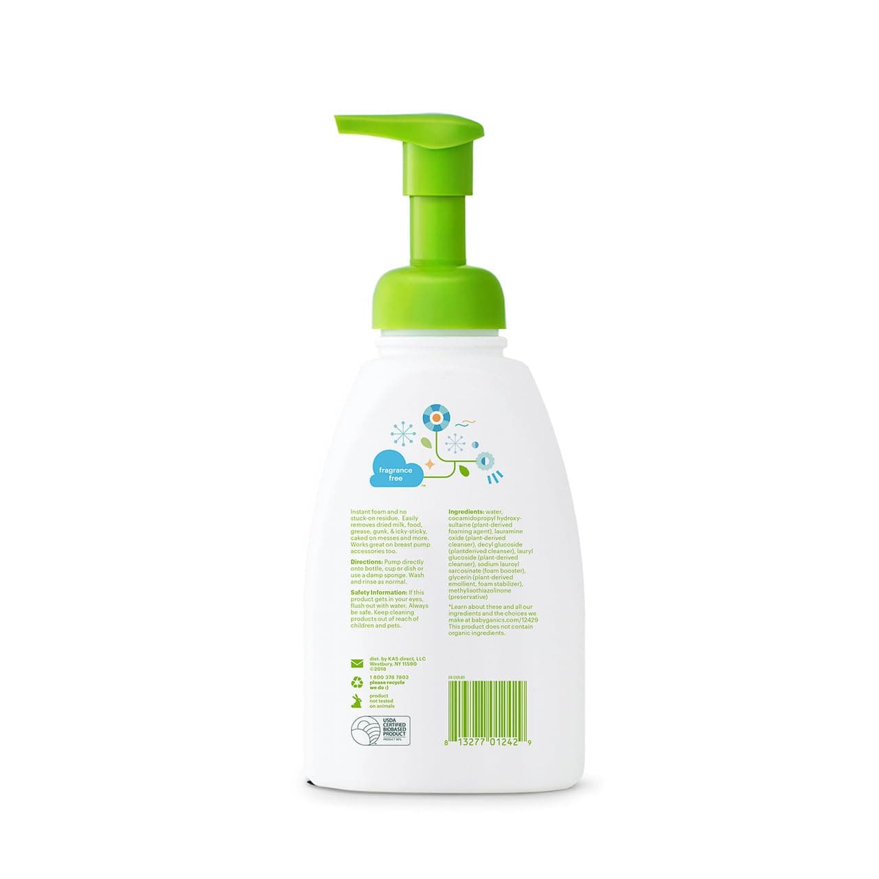 BabyGanics - Foaming Dish & Bottle Soap The Dish Dazzler Fragrance Free