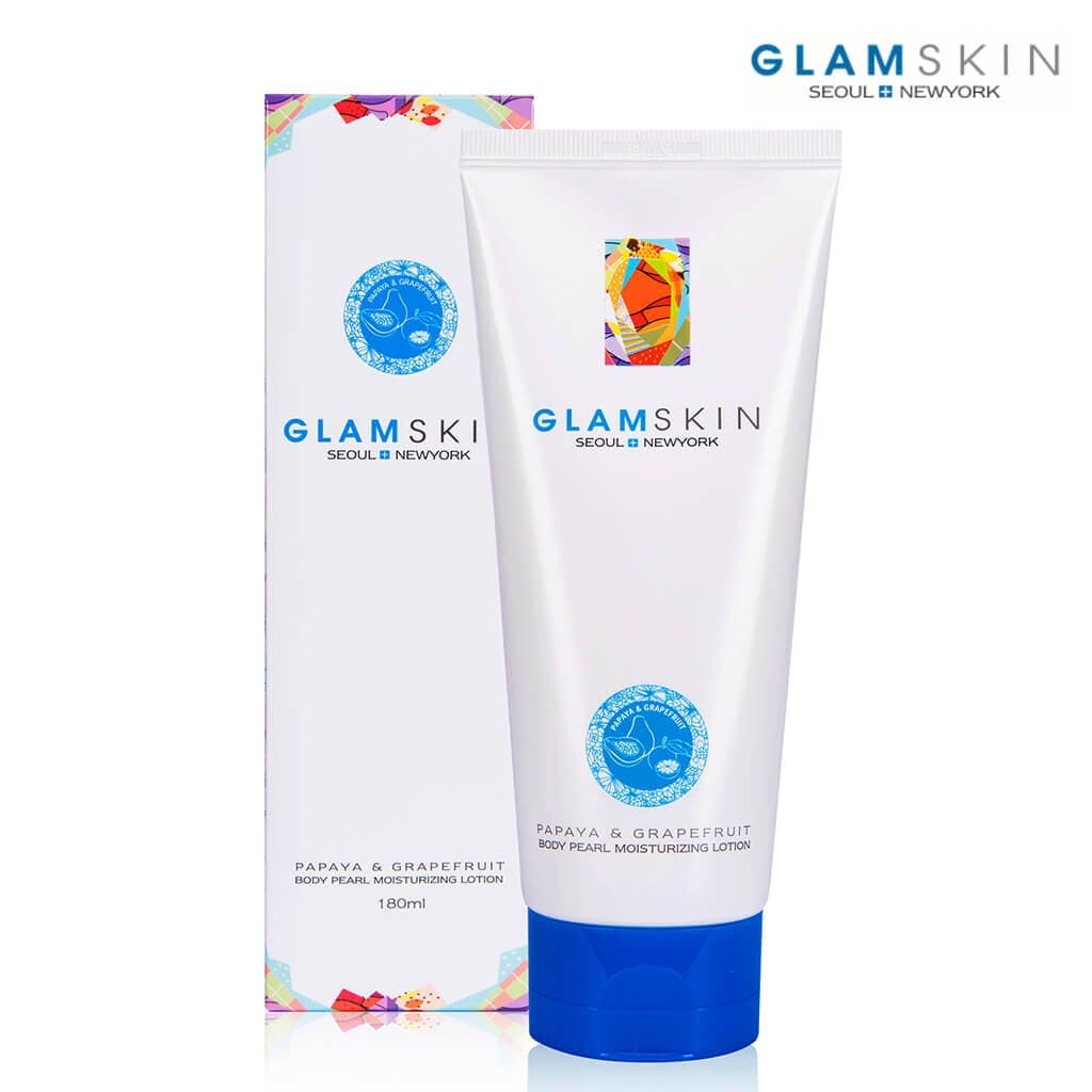 [GLAMSKIN] Papaya & Grapefruit Body Pearl Moisturizing Lotion 180ml