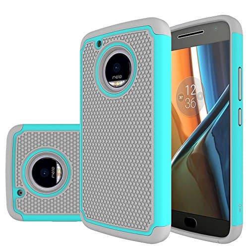 Moto G5 Plus Case, Eflistone [Shock Absorption] Drop Protection Hybrid Dual Layer Armor Defender Protective Case Cover for for Motorola Moto G5 Plus (MInt)