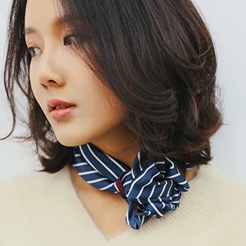 SAIBANGZI Small women spring scarves MS all-match small towel turban scarf occupation decoration Square 70cm airline stewardess scarf,Wine red edge Birthday present valentine's day