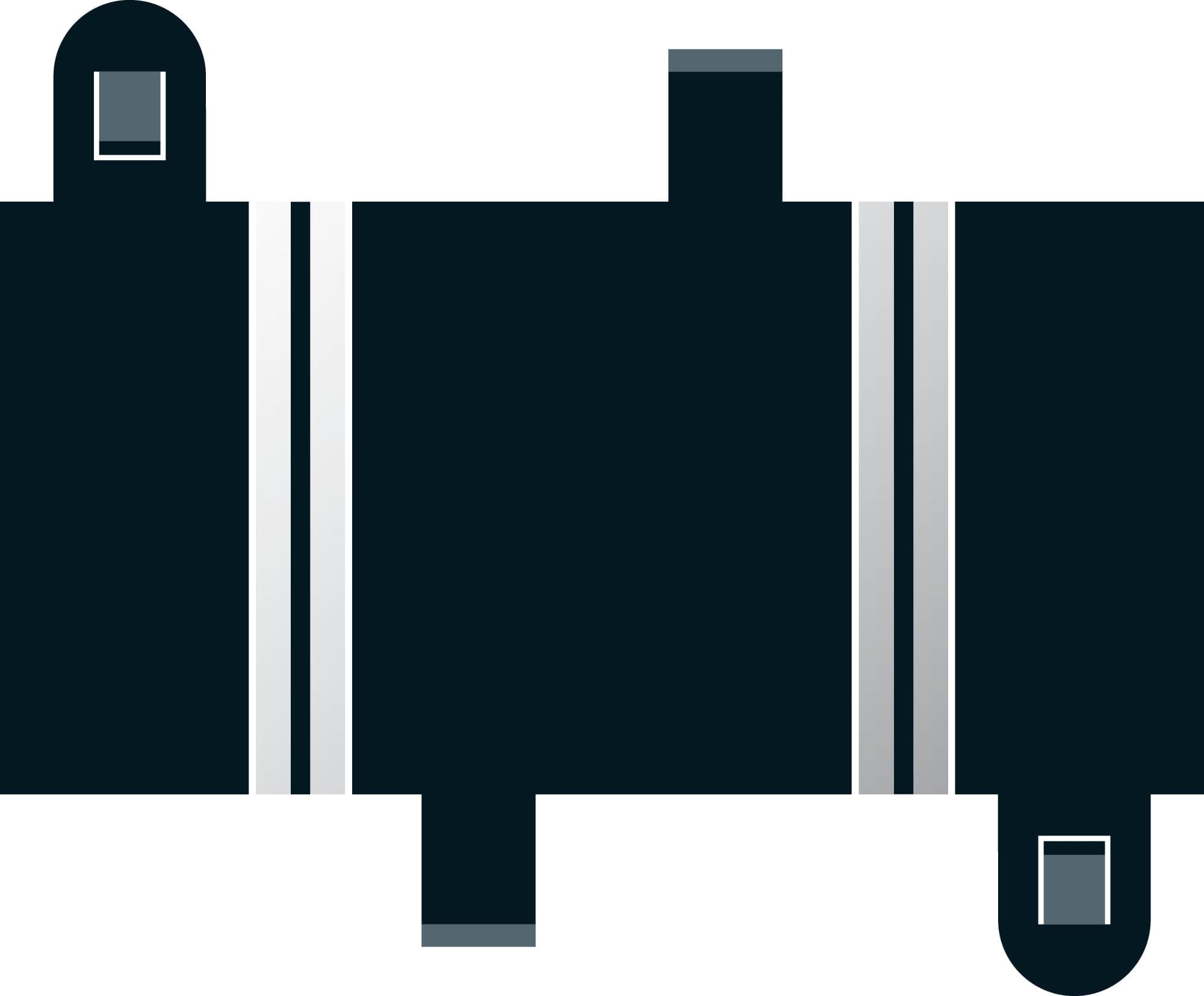 C8236 1:32 Scale Short Straight 78mm (2)(C157) Sport Building and Sport Track Accessory