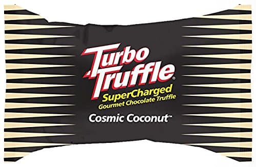 Turbo Truffle Caffeinated Energy Chocolate - 150 mg of caffeine - Bite Size Chocolate Candy Energy Chew with Caffeine (Cosmic Coconut), 30 Pc