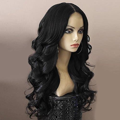GoodWigs Long Center Parting Fluffy Body Wave Synthetic Wig