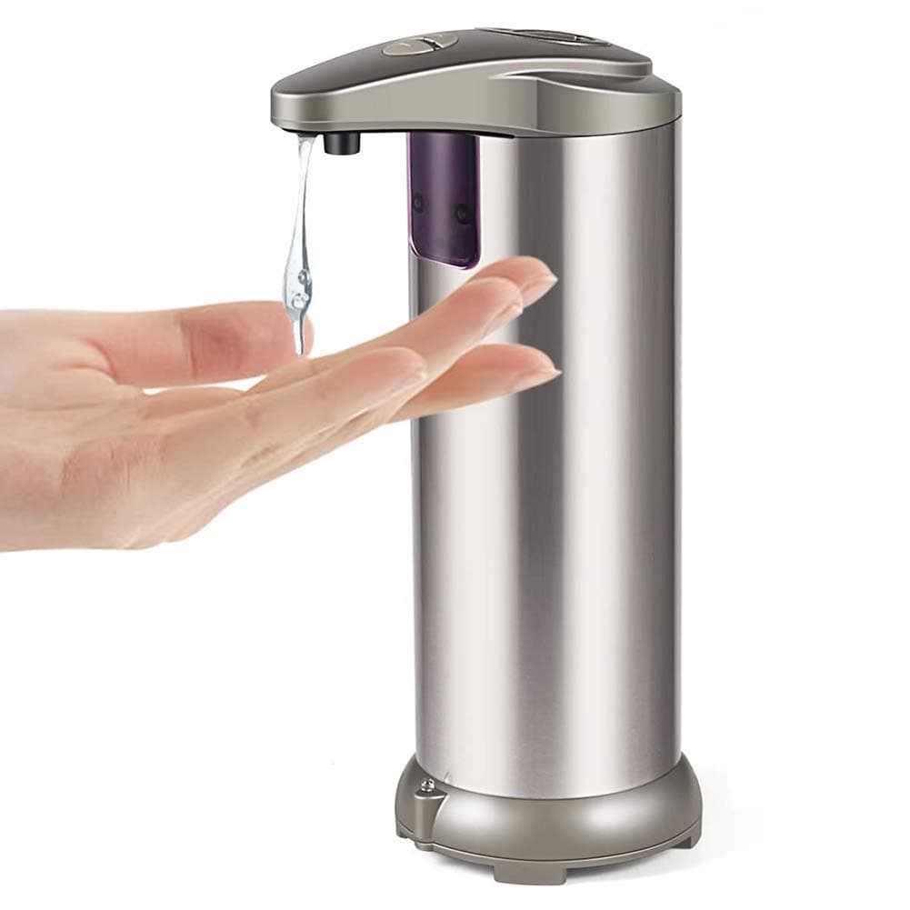 Soap Dispenser - Automatic Touchless Liquid Kitchen Soap Dispenser with Waterproof Base, Infrared Motion Sensor Dish Liquid Hands-Free Auto Soap Dispenser [New Version]