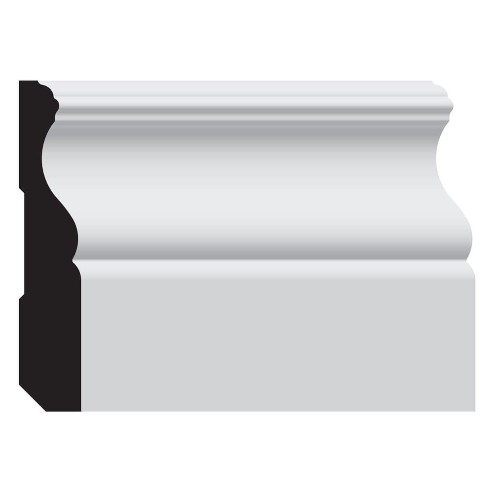 POP203A-S Baseboard Molding Sample, Unfinished Poplar, .75-Inch by 3.5-Inch by 6-Inch