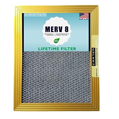 14X20X1 CARTER | MERV 8 | Lifetime HVAC & Furnace Air Filter | Washable Electrostatic | High Dust Holding Capacity