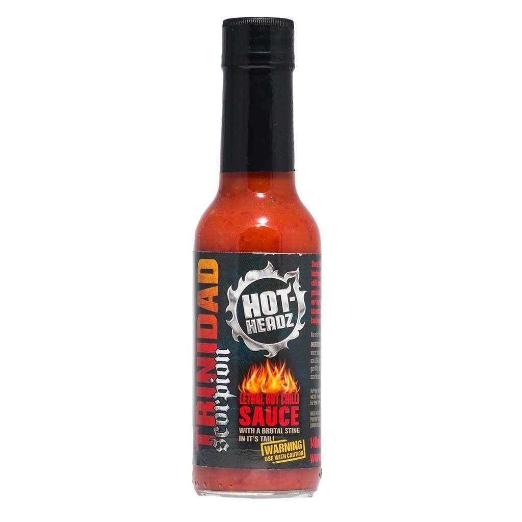 Trinidad Scorpion Lethal Hot Chilli Sauce. 57% Trinidad Scorpion Chilli Hot Sauce 800,000-2 Million Scoville Rating Chilli Pepper Sauce for Dips, Marinade, Seasoning & Cooking (148ml)