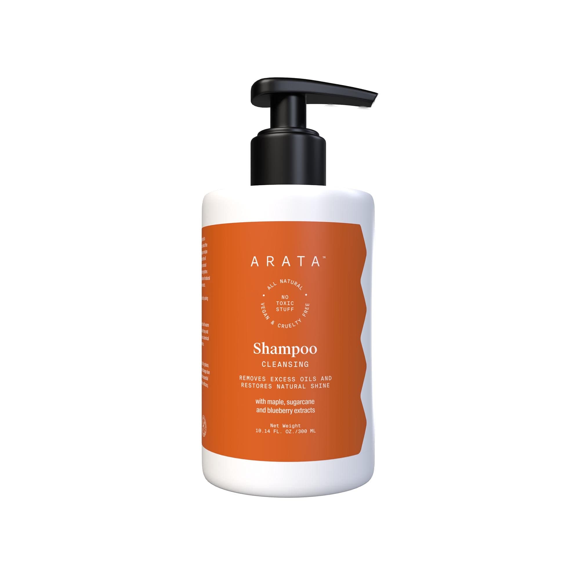 Natural Oil Control Cleansing Shampoo With Maple, Sugarcane & Blueberry Extracts For Women & Men | All-Natural, Vegan & Cruelty-Free | Removes Excess Oil & Restores Natural Shine - 300 ML