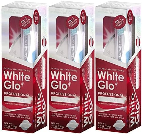 Extra Strength Whitening Toothpaste Professional Choice 150 gr (3 Packs) 3 PACK 50m Dental Floss Included as a Gift