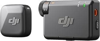 DJI Mic Mini (1 TX + 1 RX) Wireless Microphone, Ultra Lightweight, High Quality Audio Noise Canceling Auto Limit Pin Microphone for Camera/iPhone/Android, Vlog Shooting, Streaming, 400m Transmission